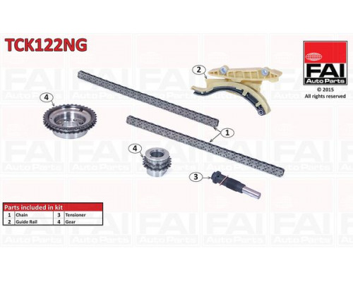 TCK122NG FAI AutoParts Цепь ГРМ к-кт