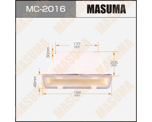 MC-2016 Masuma Фильтр салона для Suzuki SX4 2006-2013