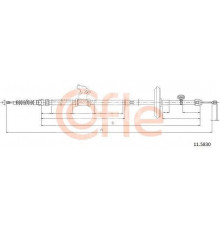 92.11.5830 Cofle/Walko Трос стояночного тормоза правый