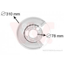 3075374 Van Wezel Щит опорный задний правый