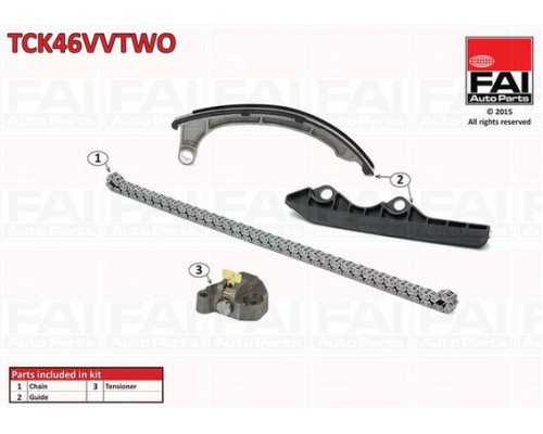 TCK46VVTWO FAI AutoParts Цепь ГРМ к-кт