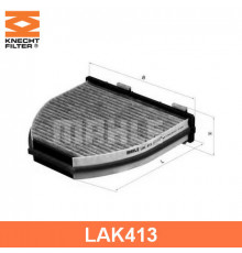 LAK413 Mahle / Knecht Фильтр салона