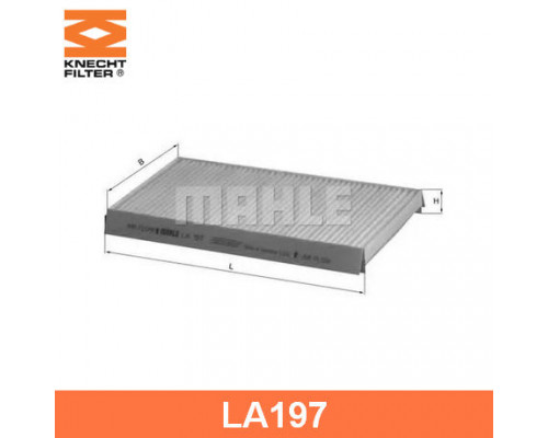 LA197 Mahle / Knecht Фильтр салона