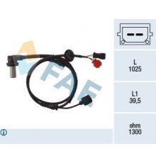 78063 FAE Датчик ABS передний