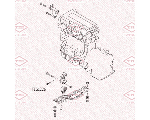 TEG1226 Tatsumi Опора двигателя передняя