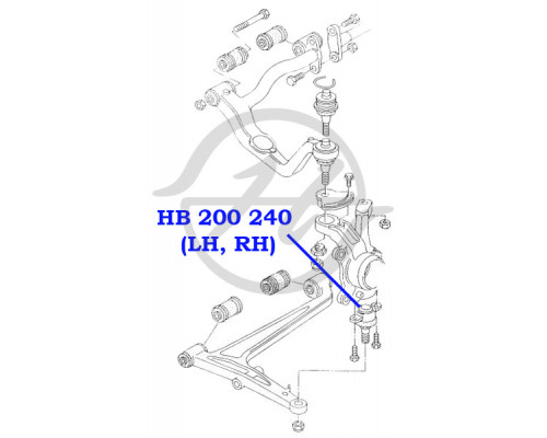 HB200240 Hanse Опора шаровая нижняя передней подвески для VW Transporter T4 1991-1996