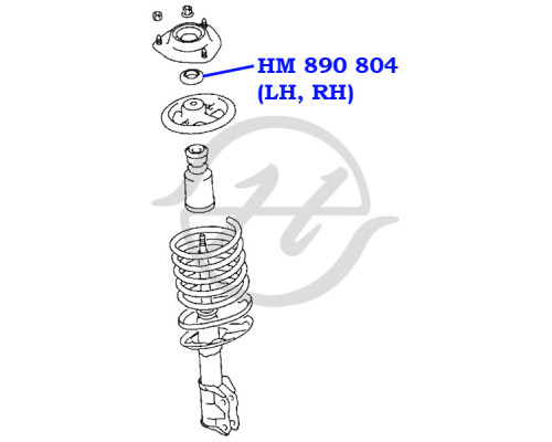 HM890804 Hanse Подшипник опоры переднего амортизатора