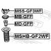 MSHB-GF2WF FEBEST Пыльник переднего амортизатора для Mitsubishi Outlander (GF) 2012>