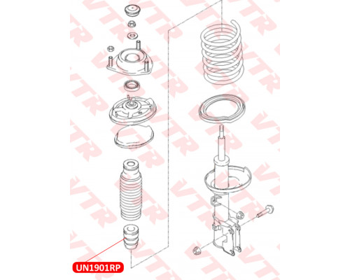 UN1901RP VTR Отбойник переднего амортизатора