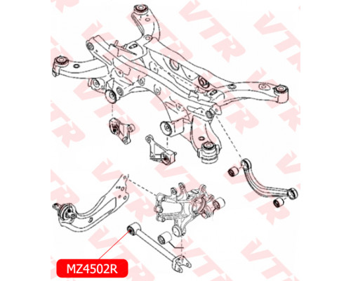 MZ4502R VTR Сайлентблок тяги для Mazda CX 5 2012-2017