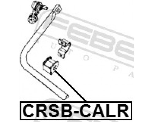 CRSB-CALR FEBEST Втулка (сайлентблок) заднего стабилизатора для Dodge Caliber 2006-2011