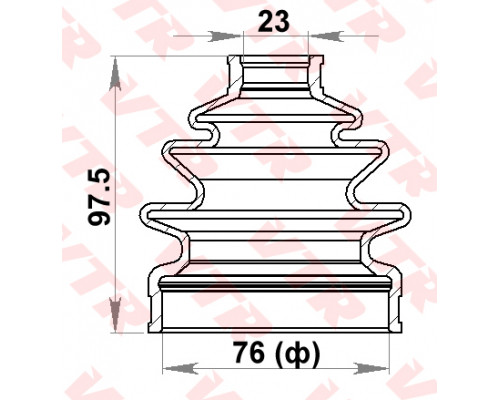 TO2404R VTR Пыльник ШРУСа внутр. пер для Toyota 4 Runner/Hilux Surf 1991-1995