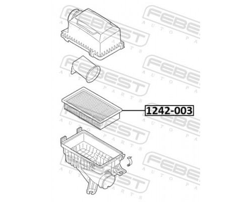 1242-003 FEBEST Фильтр воздушный