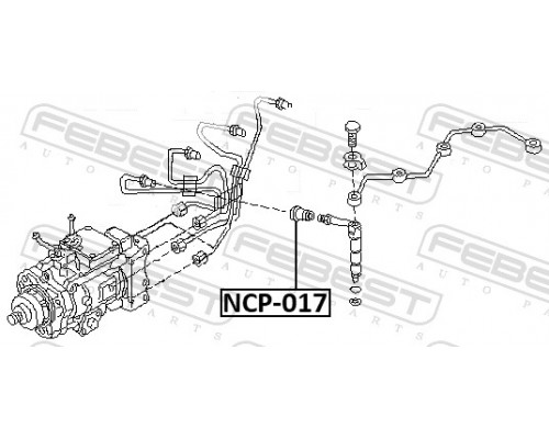 NCP-017 FEBEST Втулка форсунки