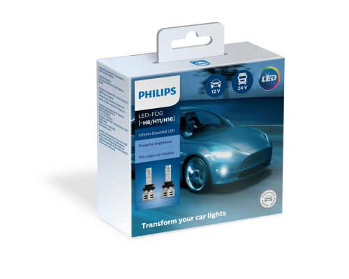Светодиодные лампы H11 12-24V 24W Philips Ultinon Essential LED 2 шт