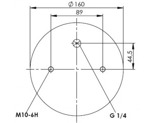 T0070-2211 TOPCOVER Воздушная подушка (опора пневматическая) для ROR Axis >2000