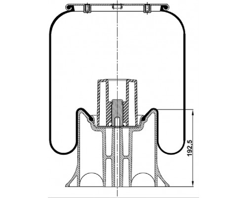 T0070-4158V3 TOPCOVER Воздушная подушка (опора пневматическая)