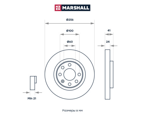 Диск тормозной передний CHEVROLET LANOS 02-; DAEWOO NEXIA 94-; OPEL ASTRA 91-