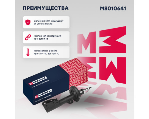 Амортизатор газ. передн. лев. Chevrolet Captiva I 06-; Opel Antara 06- (M8010641) Амортизатор газ. передн. лев. Chevrolet Captiva I 06-; Opel Antara 06- (M8010641)