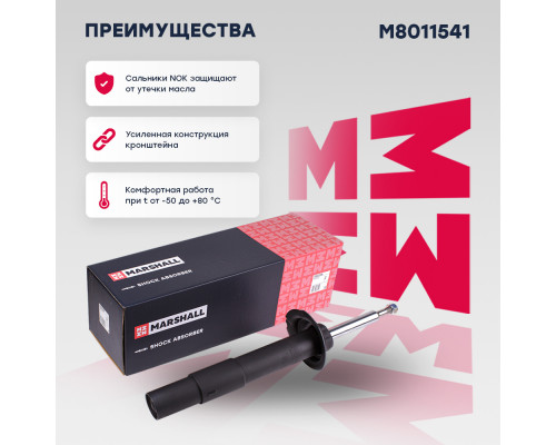 Амортизатор газ. передн. лев. BMW 5 Series 03- (M8011541)