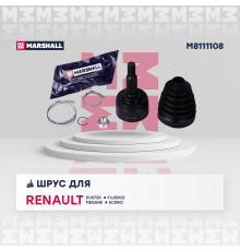 ШРУС внеш. (без ABS) Renault Duster I 11- / Fluence 10- / Kaptur 16- / Megane III 09- / Scenic III 09- (M8111108)