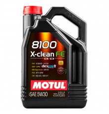 Cинтетическое моторное масло MOTUL 8100 X-clean FE 5W-30 (4 л.) (арт. 104776)