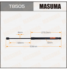 T8505 Masuma Амортизатор двери багажника