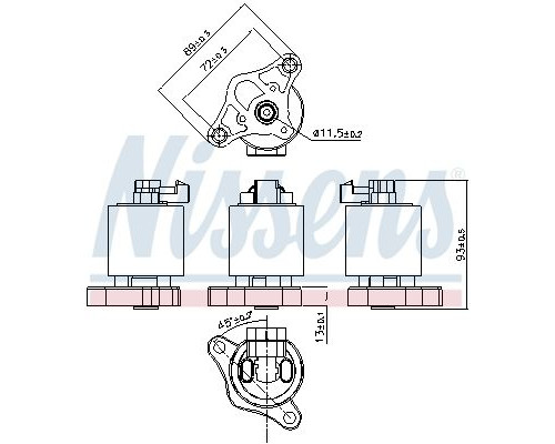 98153 Nissens Клапан рециркуляции выхлопных газов 98153 Nissens Клапан рециркуляции выхлопных газов