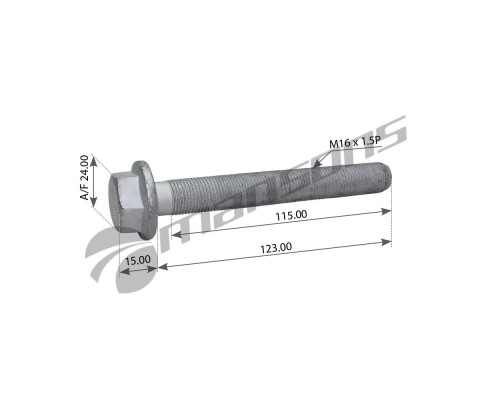 100.081 Mansons Болт амортизатора для Schmitz S01 1996>