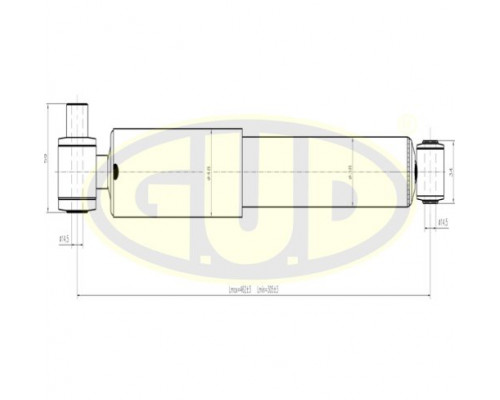 GSA551804 G.U.D Амортизатор задний