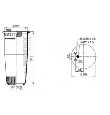 1DF16-2NP Phoenix Воздушная подушка (опора пневматическая)