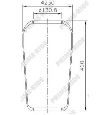 9002 Prime-Ride Воздушная подушка (опора пневматическая)