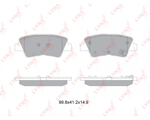 BD-3632 Lynx Колодки тормозные задние дисковые к-кт