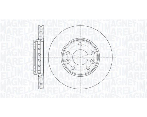 361302040110 Magneti Marelli Диск тормозной передний вентилируемый