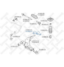 87-53043-SX Stellox Сайлентблок переднего рычага задний