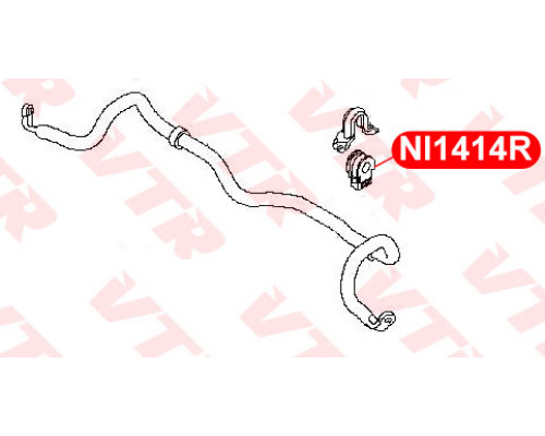 NI1414R VTR Втулка (сайлентблок) переднего стабилизатора