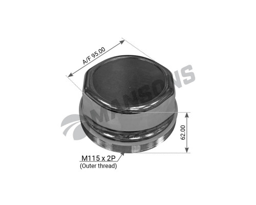 300.063 Mansons Крышка ступицы для BPW ECO >1996