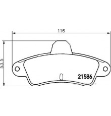 T9027 Pagid Колодки тормозные задние дисковые к-кт