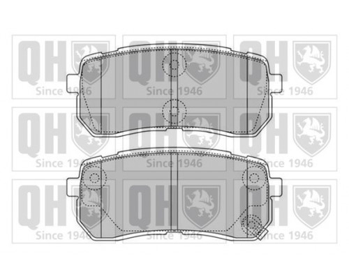 BP1599 QH Колодки тормозные задние дисковые к-кт