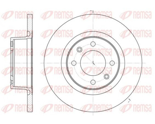 6605.00 Remsa Диск тормозной задний