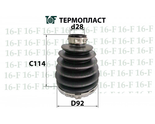 SS-3006 16F Пыльник ШРУСа наружного пер для Mitsubishi Pajero/Montero III (V6, V7) 2000-2006