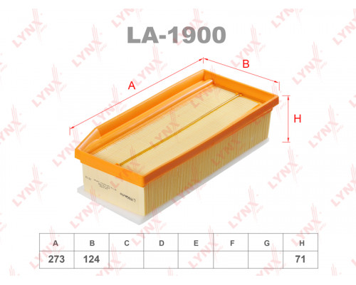 LA-1900 Lynx Фильтр воздушный