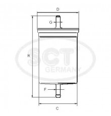 ST308 SCT Germany Фильтр топливный