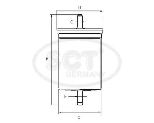 ST308 SCT Germany Фильтр топливный