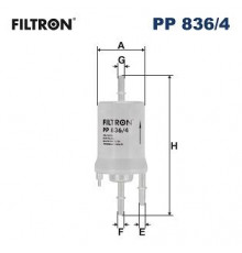 PP836/4 Filtron Фильтр топливный