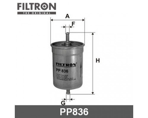 PP836 Filtron Фильтр топливный