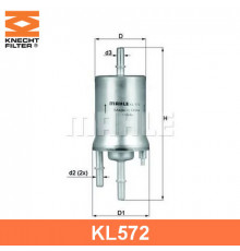 KL572 Mahle / Knecht Фильтр топливный