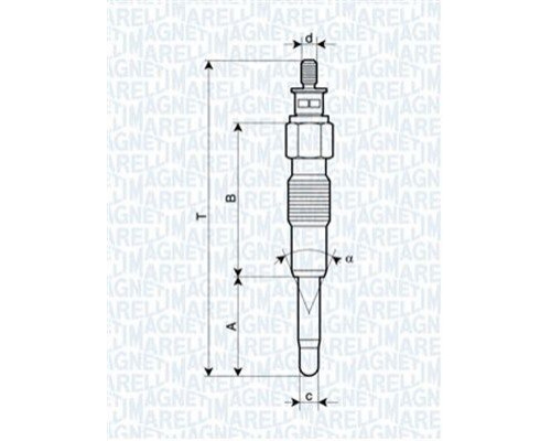 062900040304 Magneti Marelli Свеча накаливания