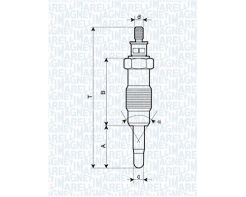 062580704304 Magneti Marelli Свеча накаливания