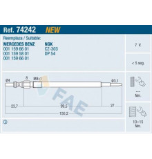 74242 FAE Свеча накаливания